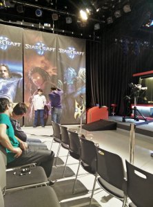 Player photo shoot in action.